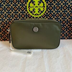 Tory Burch Virginia Nylon Belt Bag Olive Green
